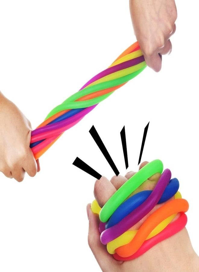 VIRELLO Fidget Toys Stretchy String Stress Relief Stretchy Sensory Toys Adults Stress Reliever Pressure Toy for Relaxing (Pack of 12) - Image 4